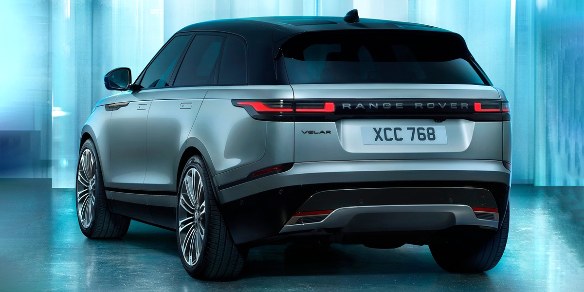 Rear view of the Land Rover Range Rover Velar