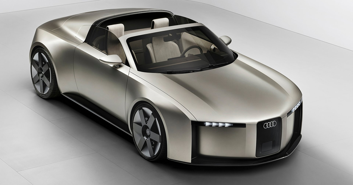 Audi Concept C with its roof open
