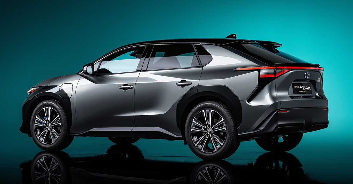 Side view of the Toyota bZ4x