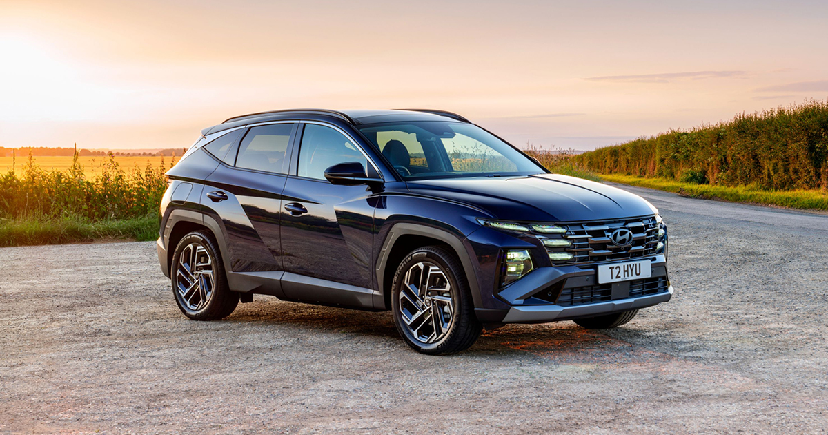 Front angle of a Hyundai Tucson