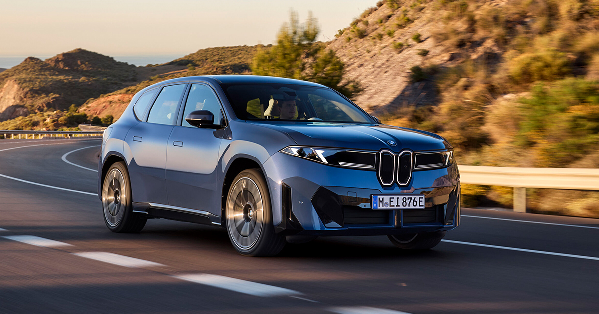 Front angle of the new BMW iX3