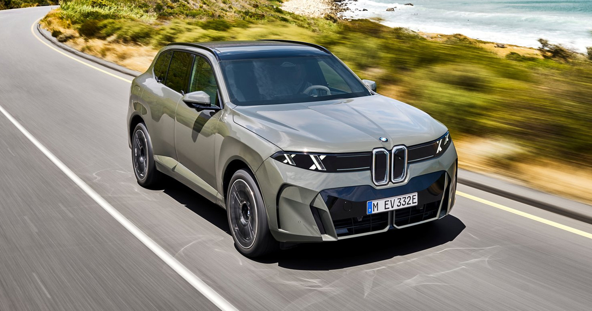 New BMW iX5 driving