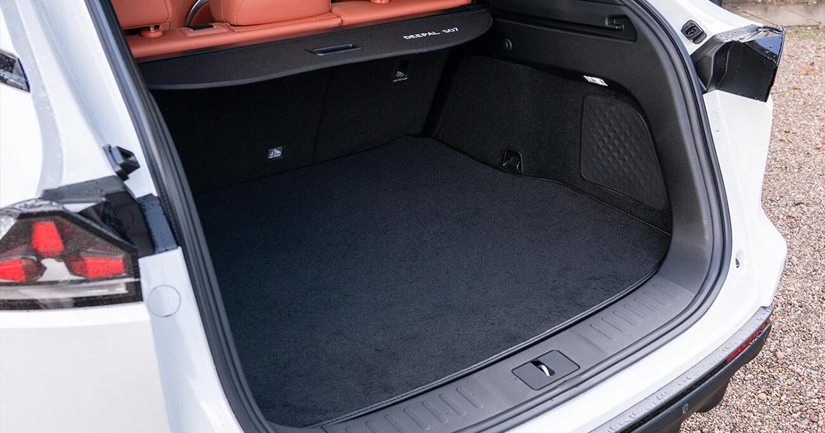Boot space inside the UK Changan Deepal S07