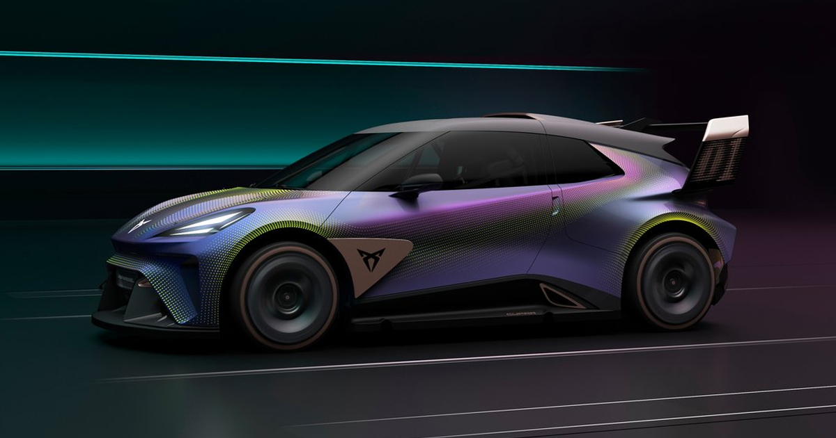 Side angle of the Cupra UrbanRebel 2021 concept car