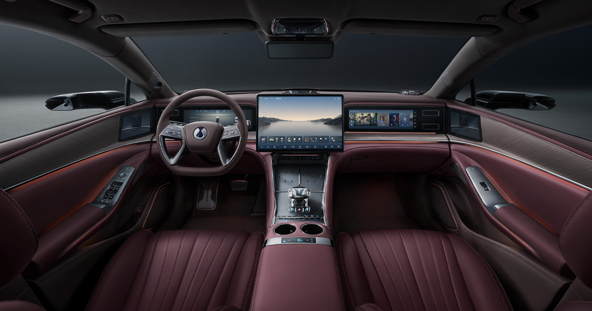 Interior of the Denza Z9 GT