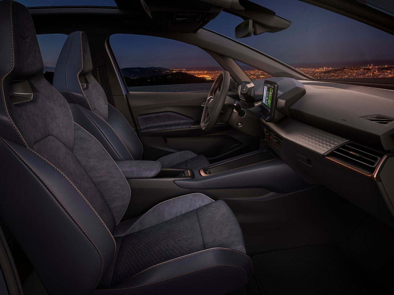 Interior view of the Cupra el-Born