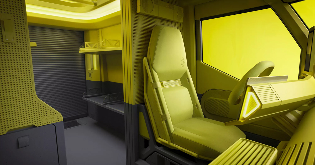 Loading area of Renault Estafette concept van