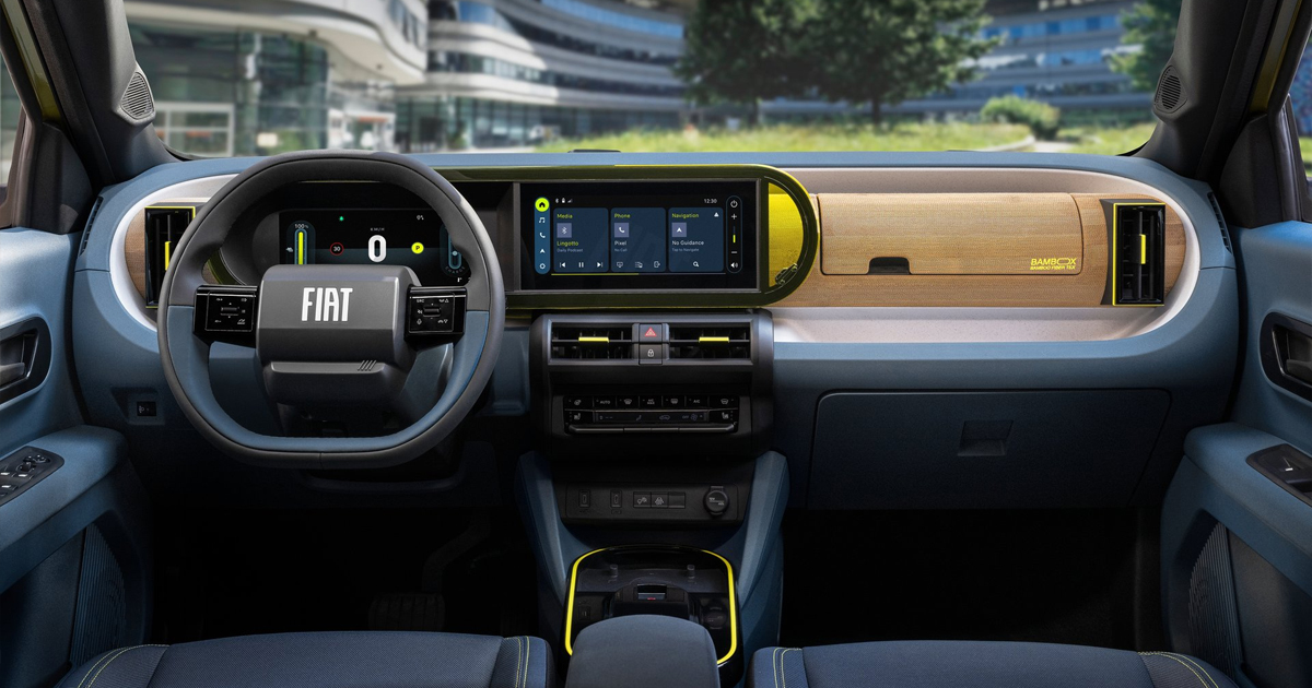 Interior of a Fiat Grande Panda