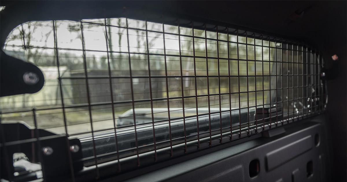 Bulkhead inside the Ford Ranger Double-Cab 2-Seat