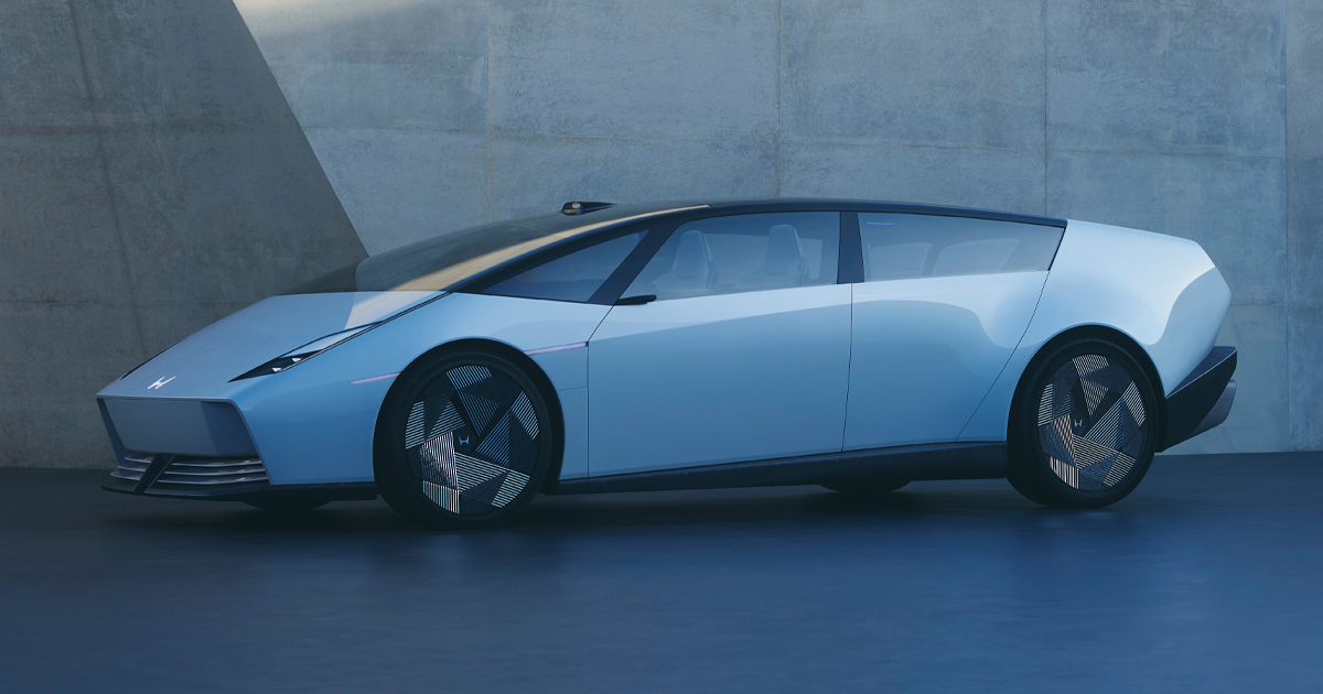 Blue Honda 0 Saloon Concept