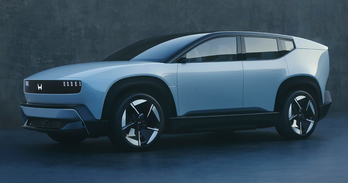 Blue Honda 0 SUV Concept