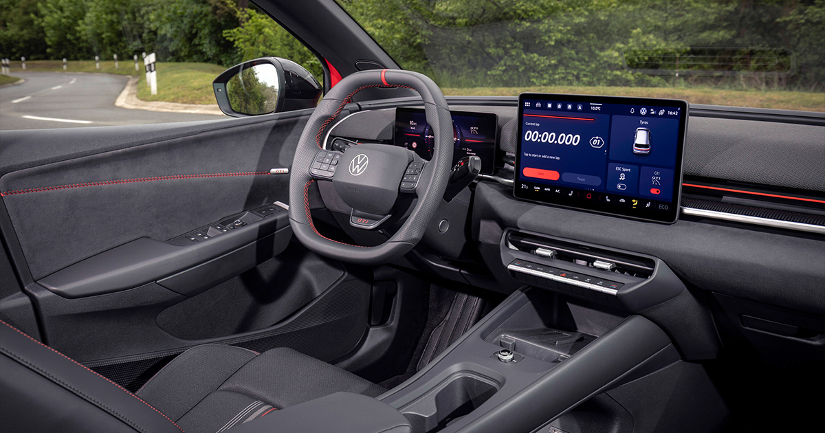 Interior shot of a Volkswagen ID.Polo GTI
