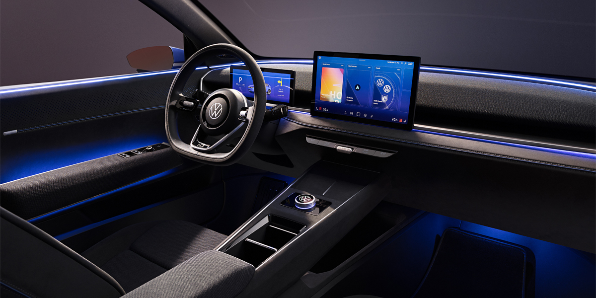 Interior view of the Volkswagen ID.2all concept