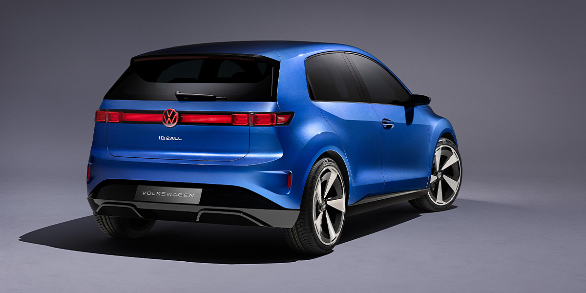 Rear view of the Volkswagen ID.2all concept
