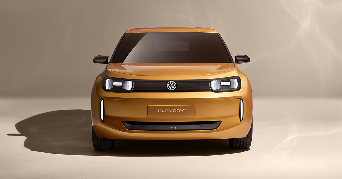 Front angle of the Volkswagen ID. EVERY1 concept