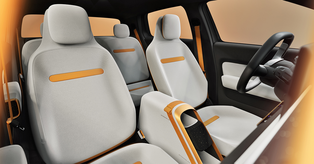 Seats inside the Volkswagen ID. EVERY1 concept