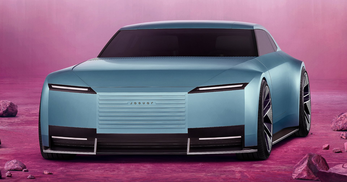 Front angle of the new Jaguar Type 00 Concept