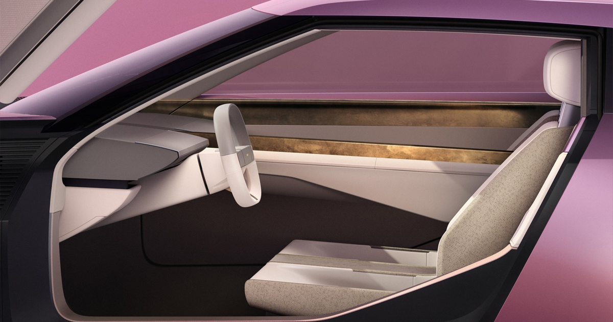 Interior shot of the Jaguar Type 00 GT Concept