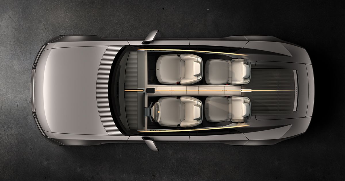 Seating layout inside the Jaguar Type 01