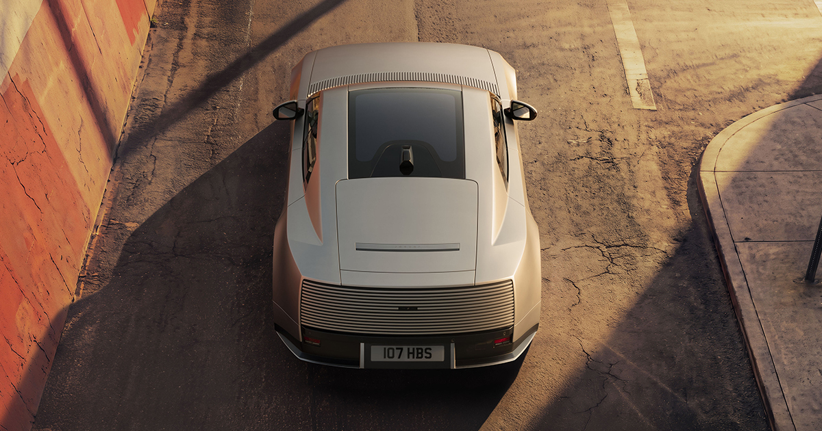 Rear angle of the Jaguar Type 01