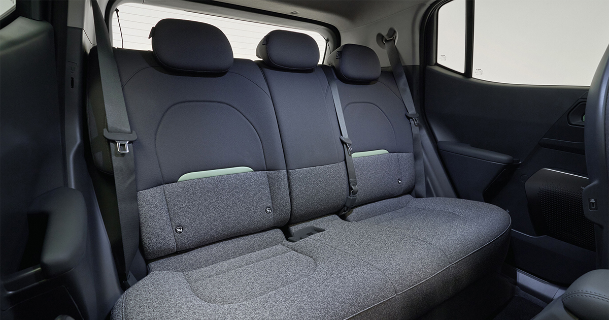 Back seats in the Kia EV2