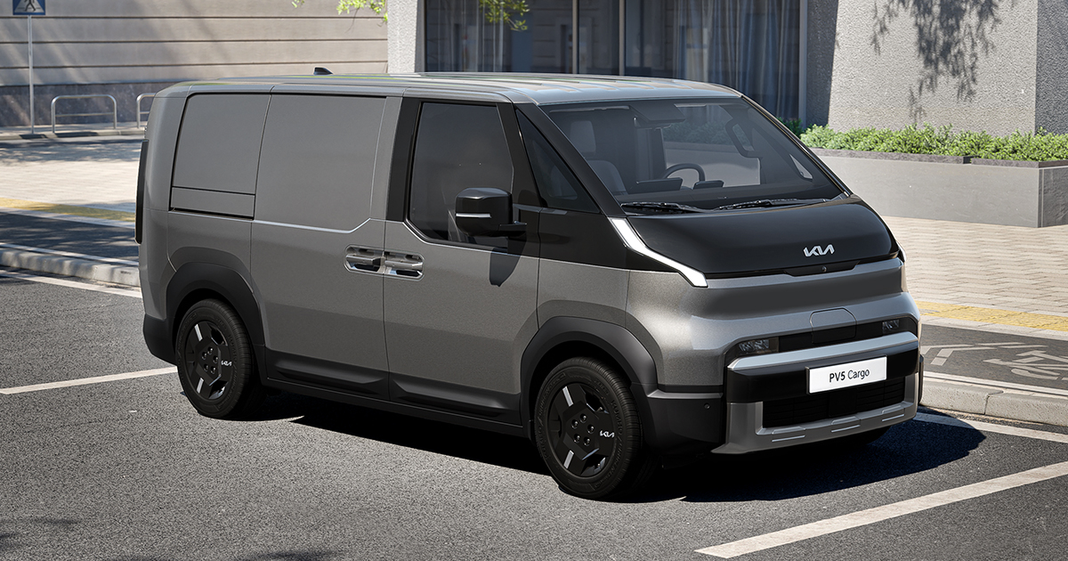 Side of the Kia PV5 van