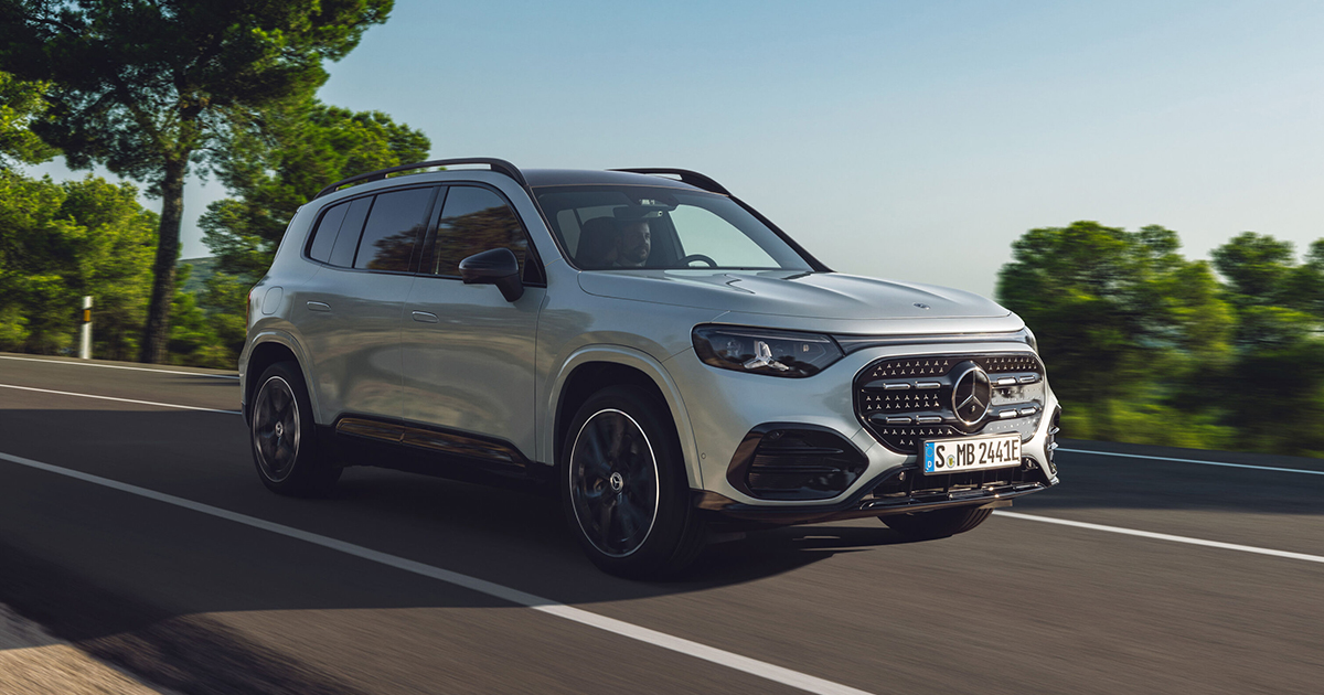 Front angle of the new Mercedes-Benz GLB