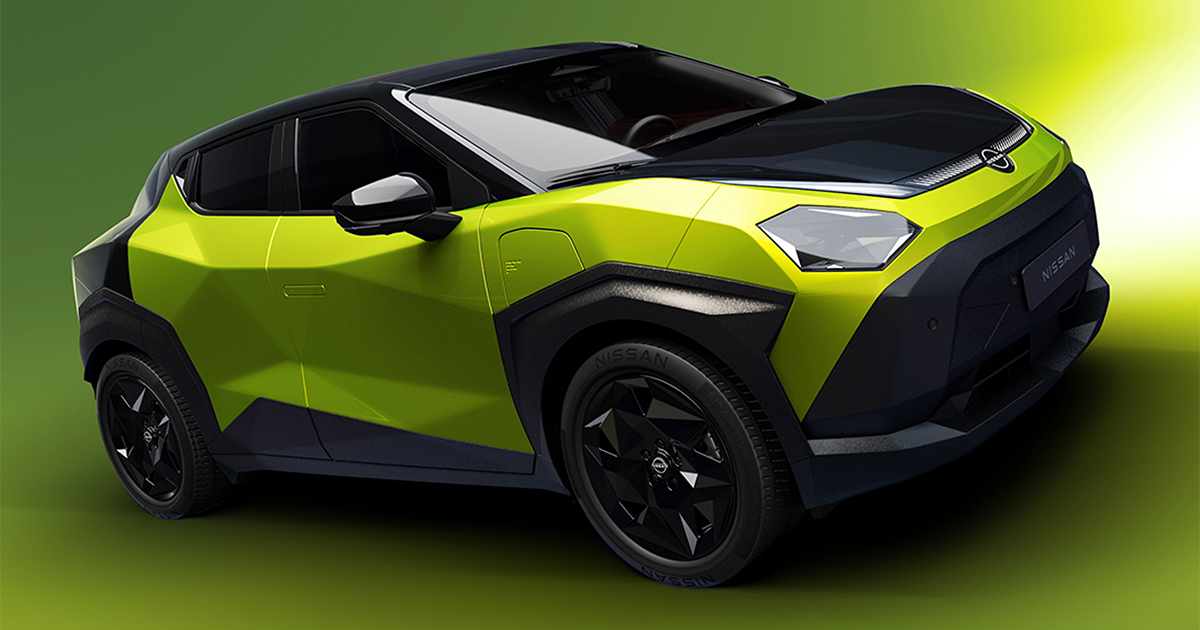 Teaser image of the new Nissan Juke EV 2027