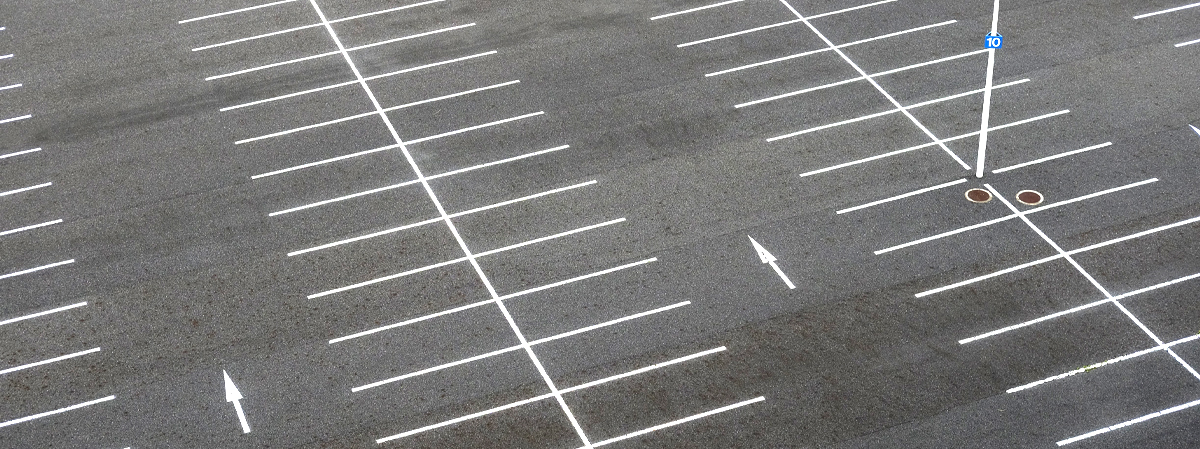 Empty car park spaces