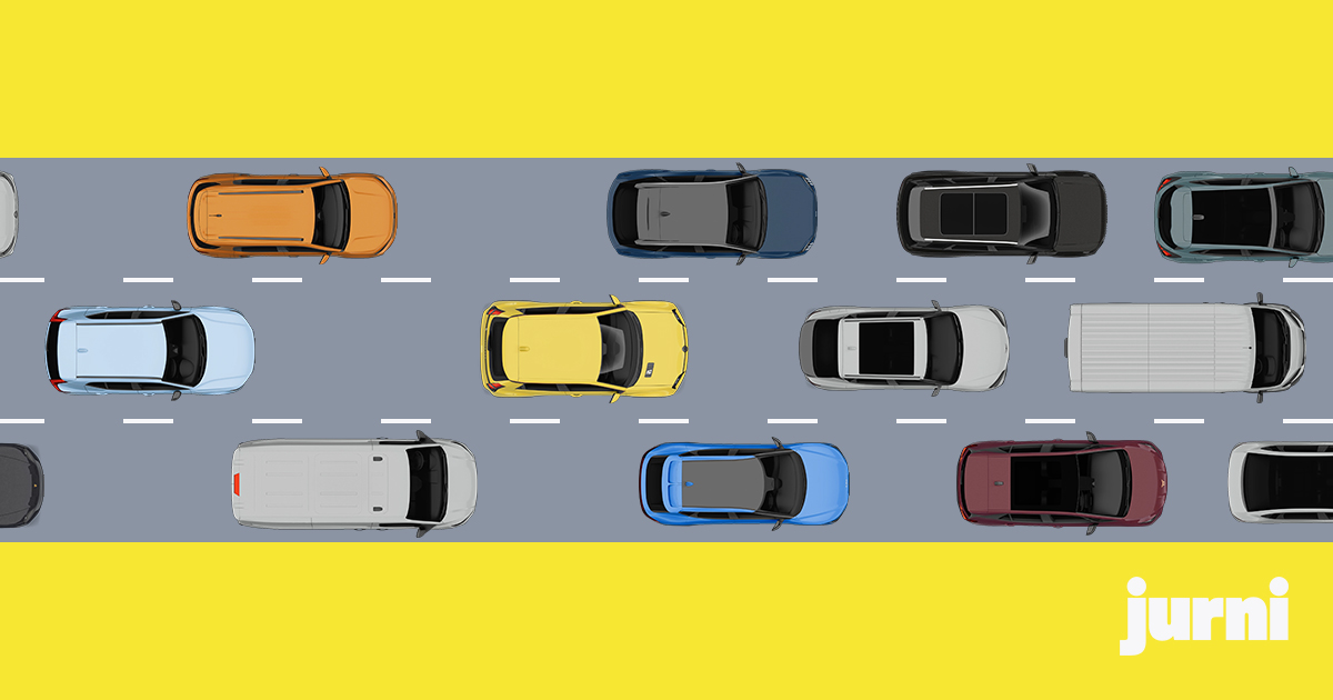 Diagram of a phantom traffic jam