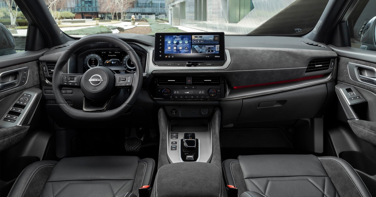 Interior cabin of a Nissan Qashqai