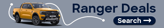 Graphic showing a Ford Ranger with text