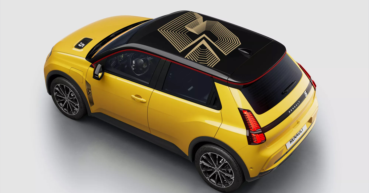 New roof on the updated Renault 5