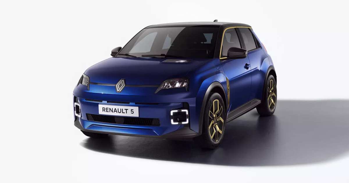 Updated Renault 5 in Purple