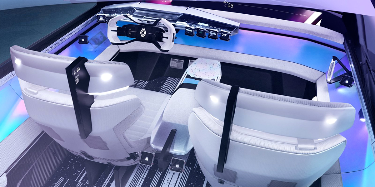 Inteiror view of the Renault Scenic Vision concept