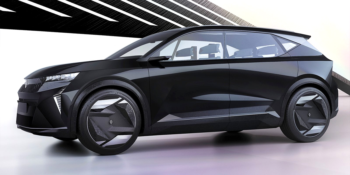 Side view of the Renault Scenic Vision concept