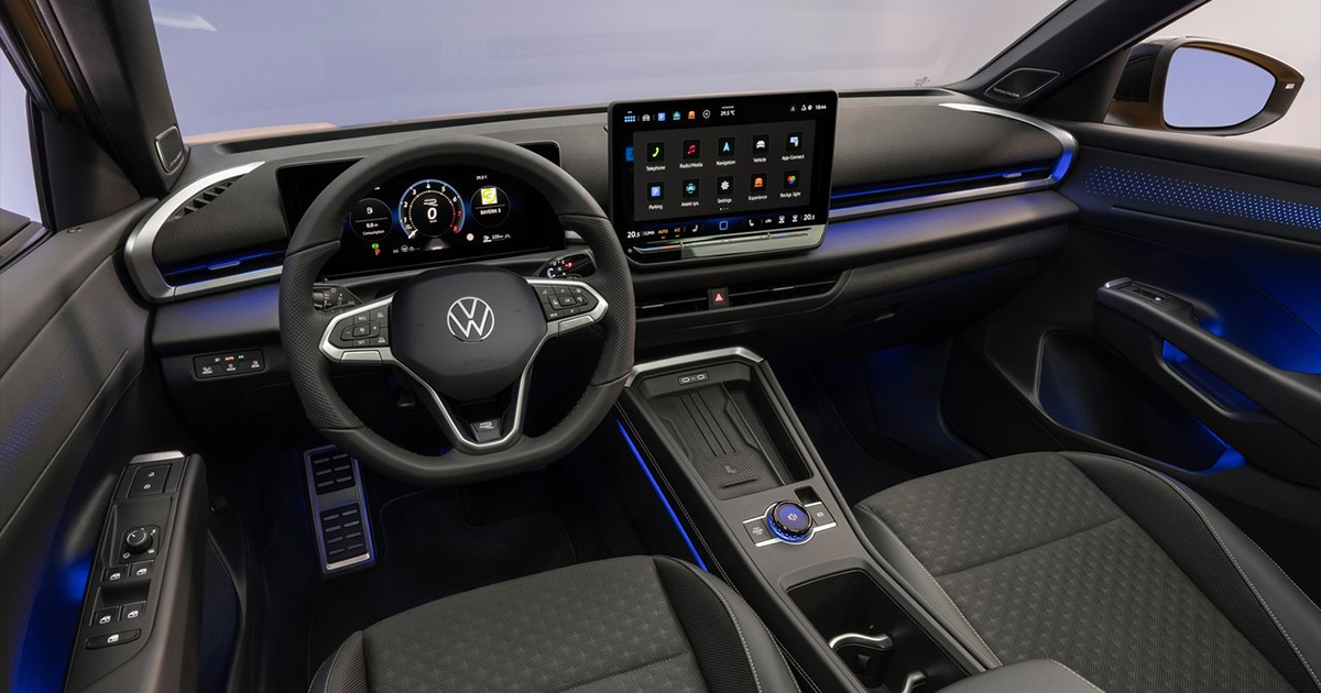 Interior shot of the new Volkswagen T-Roc