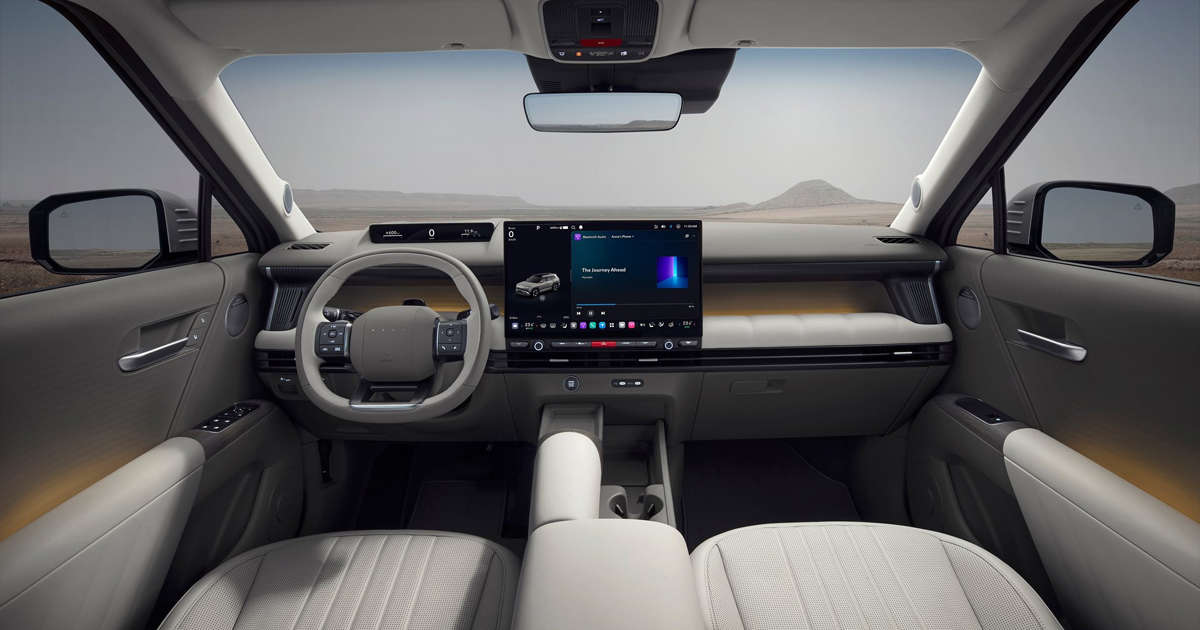 Interior shot of the 2027 Hyundai Tucson SUV