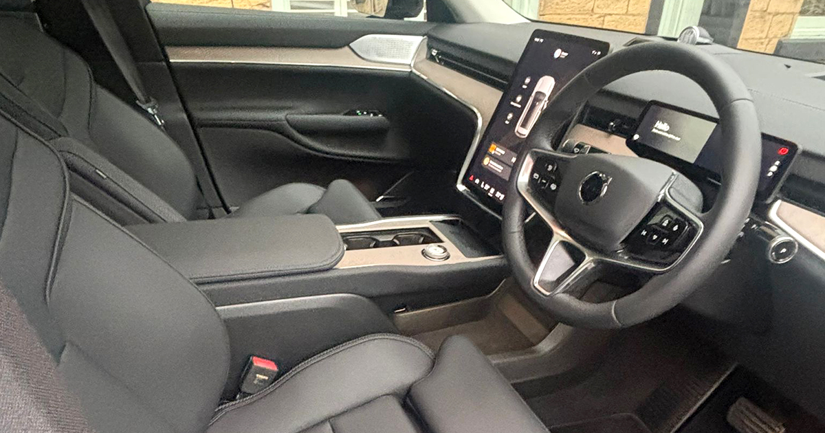 Interior of the Volvo EX90