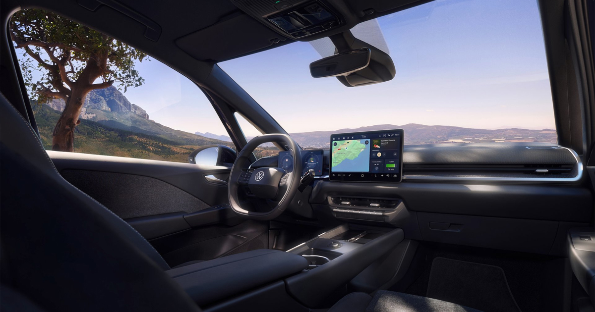 Interior shot of a Volkswagen ID.3 Neo