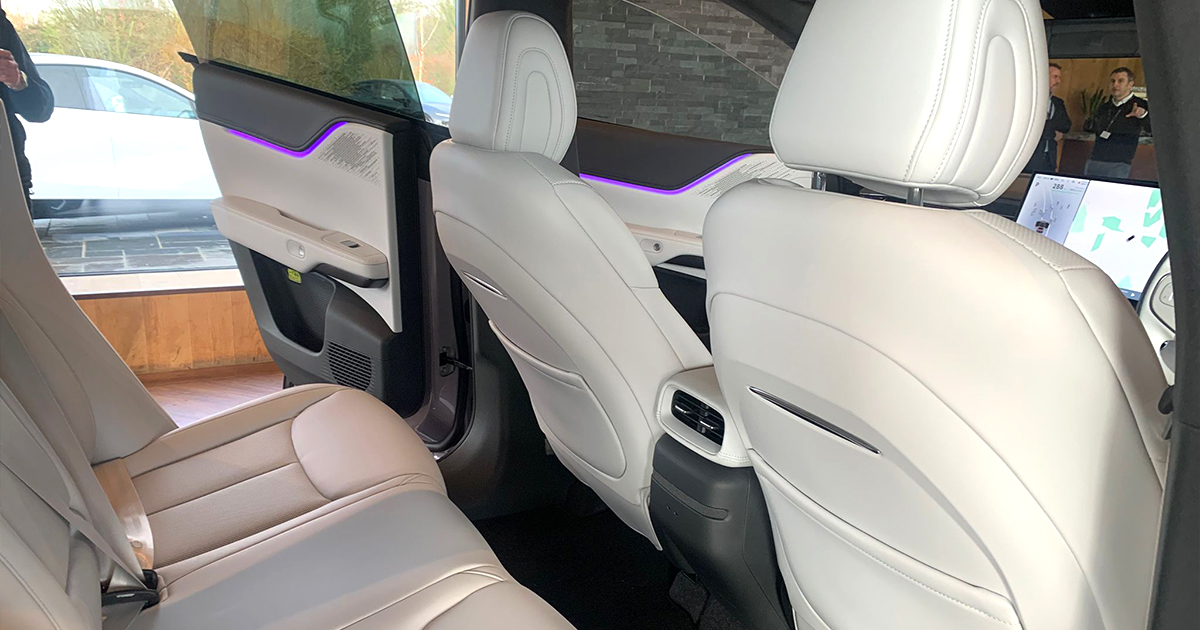 Interior shot of the new XPENG G6