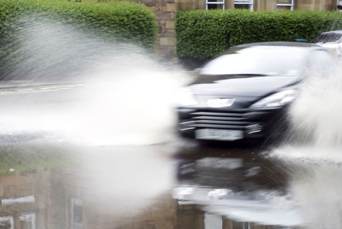 What is aquaplaning and what should I do if it happens?