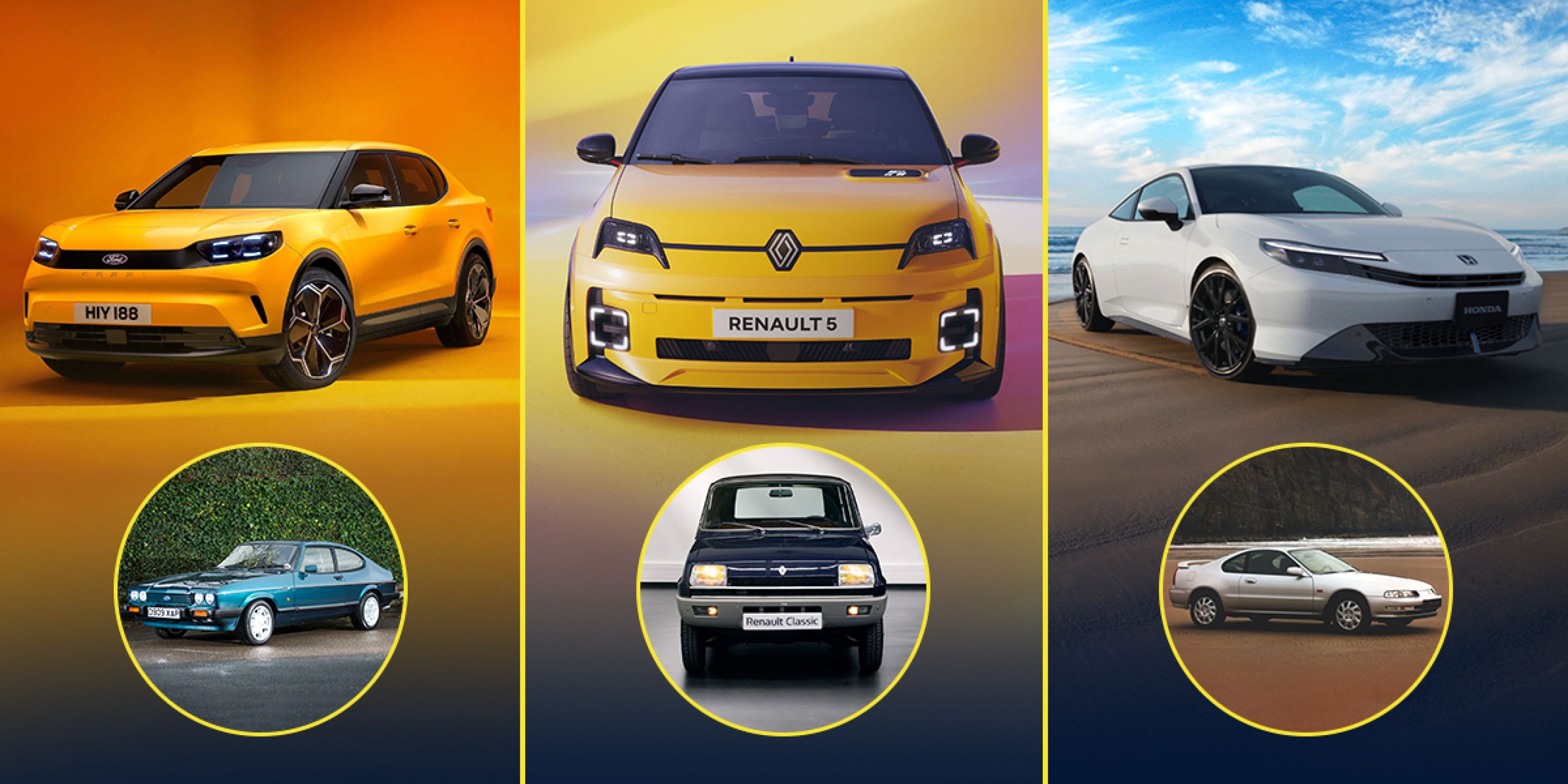 The Classic Car Comeback: Ford Capri, Renault 5, Honda Prelude & More